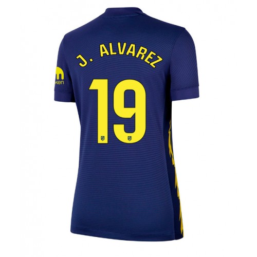 Stroje piłkarskie Atletico Madrid Julian Alvarez #19 Koszulka Wyjazdowej dla damskie 2025-26 Krótki Rękaw